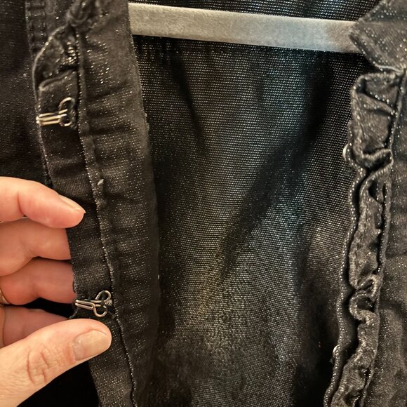 Christopher & Banks Black Denim Sparkle Jacket ~ Petite Medium ~ NWT - Picture 3 of 7